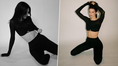 Kendall Jenner Shows Off Supermodel Figure in Skintight Black Workout Gear (View Pics)
